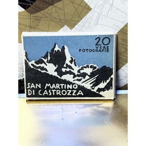 Vintage Italian Photo Set – San Martino di Castrozza (20 B&W Photos)